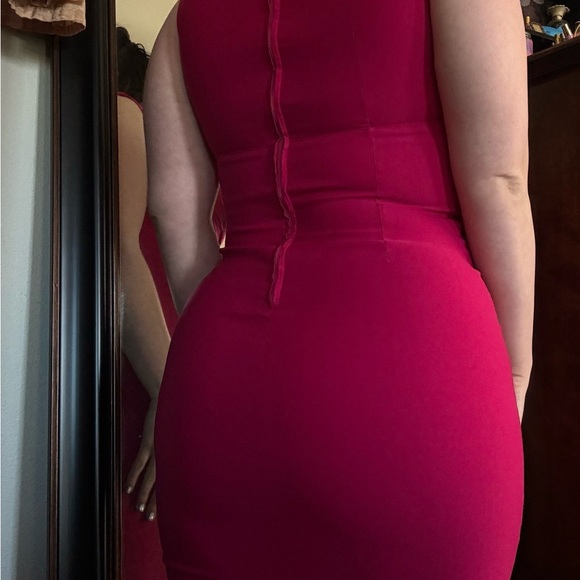 Pinup Couture “Erin” 1950s style Hot Pink Wiggle Dress Size M - Picture 8 of 8